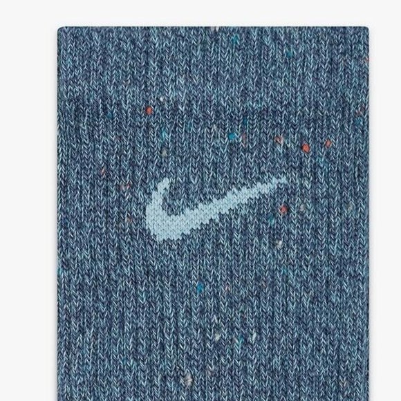 Men's Nike Everyday Plus Dri-FIT Cushioned Crew Socks 2 Pack Blue - Picture 4 of 5